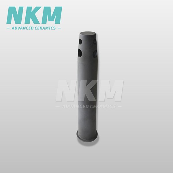 Nitride bonded silicon carbide nozzle