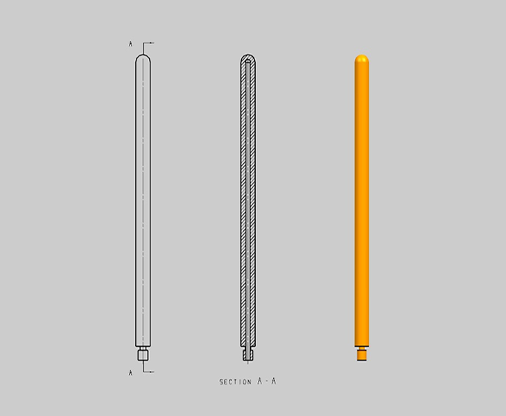 Custom SiC Thermocouple Protection Tube